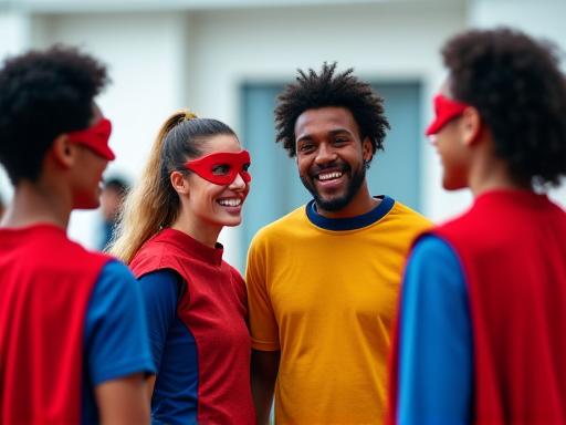 Superhero Team Building Costumes